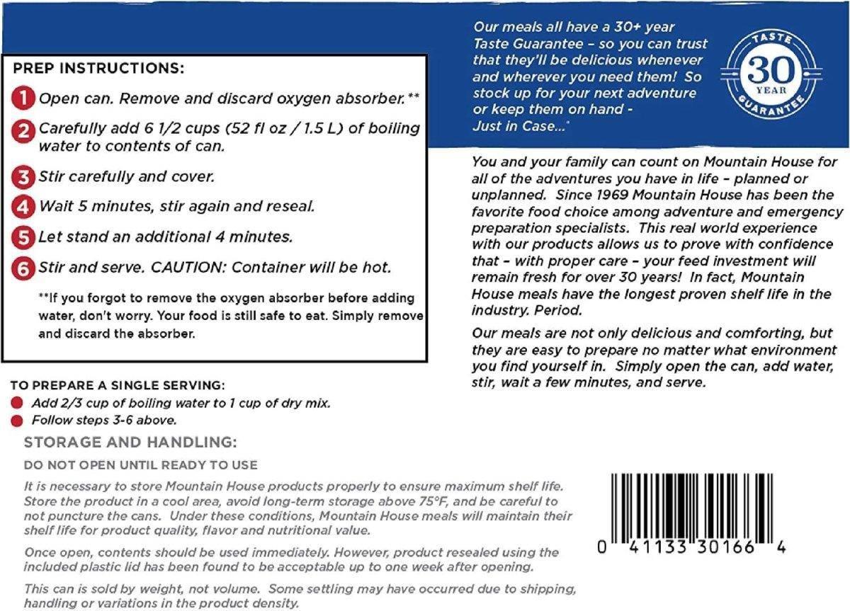 Mountain House Rice & Chicken Survival & Emergency Food #10 Can - NORTH RIVER OUTDOORS