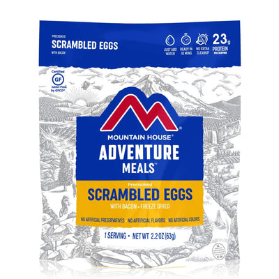 Mountain House Scrambled Eggs with Bacon Hiking, Survival & Emergency Food (Pouch) - NORTH RIVER OUTDOORS