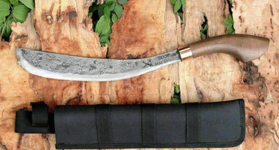 MY Parang Tangkin Machete 12" Beech Wood Handle Nylon Sheath MYPTGKN12 - NORTH RIVER OUTDOORS