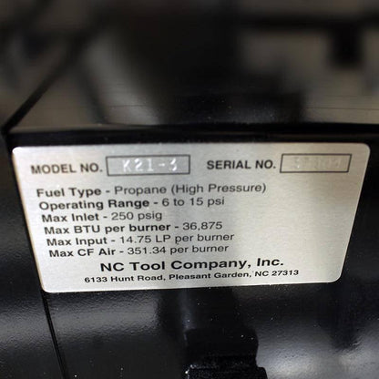 NC Knifemaker 21 3 Burner Gas Forge (USA) - NORTH RIVER OUTDOORS