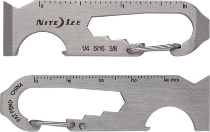 Nite Ize DoohicKey 6-in-1 Key Chain Multi Tool, Stainless Steel - NORTH RIVER OUTDOORS