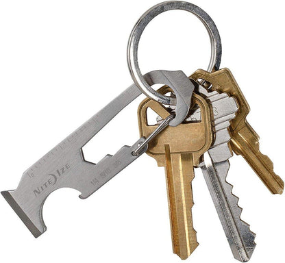 Nite Ize DoohicKey 6-in-1 Key Chain Multi Tool, Stainless Steel - NORTH RIVER OUTDOORS
