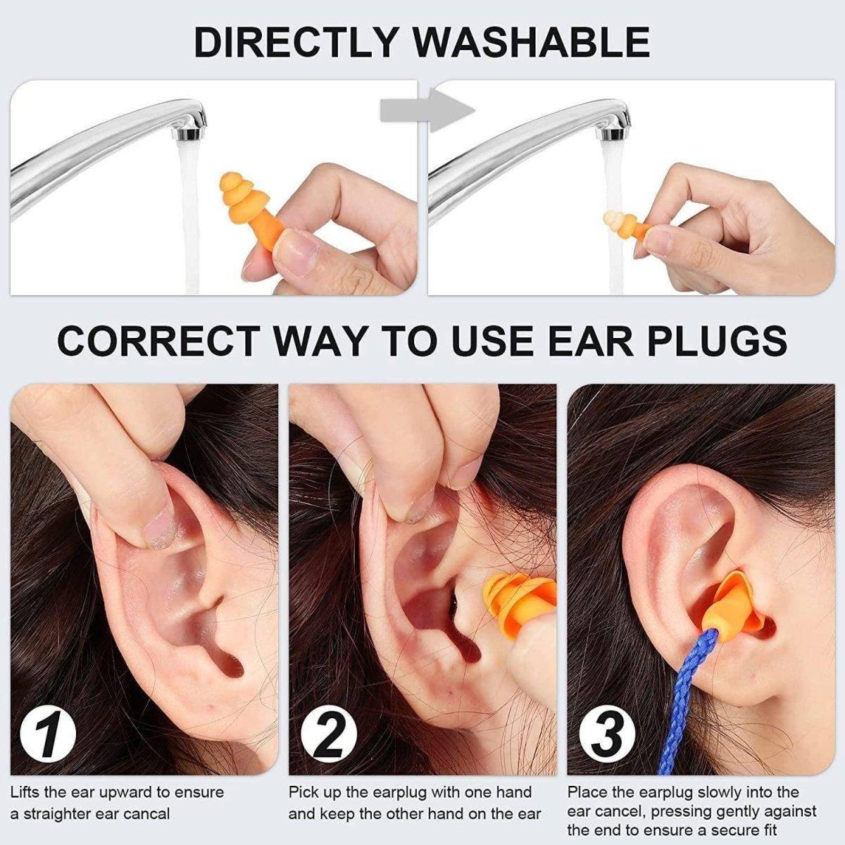 Ear Plugs Reusable Silicone No Cord (1 Set) - NORTH RIVER OUTDOORS
