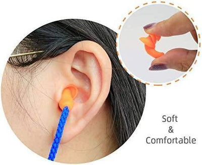 Ear Plugs Reusable Silicone with Cord (1 Set) - NORTH RIVER OUTDOORS