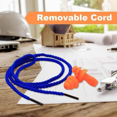 Ear Plugs Reusable Silicone with Cord (1 Set) - NORTH RIVER OUTDOORS