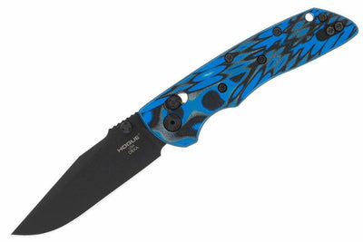 Hogue 24275-EXLMGE Deka Folder 3.25" Clip Point Blade Blue Lava G10 Frame - NORTH RIVER OUTDOORS