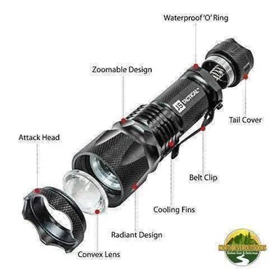 J5 V1 PRO Tactical Flashlight (300lm) - NORTH RIVER OUTDOORS