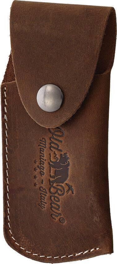 Old Bear Medium Folder Gift Set Brown Wood Folding Pocket Knife - NORTH RIVER OUTDOORS