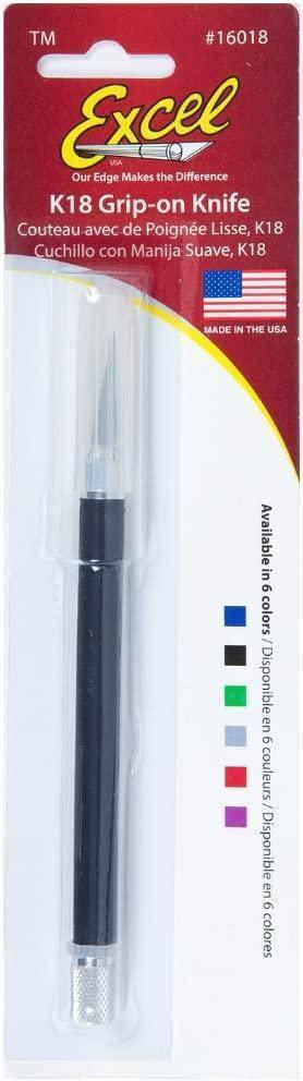 Soft Grip Hobby Knife Excel K18 with Safety Cap, American Made Light Duty Craft Knife - NORTH RIVER OUTDOORS