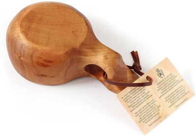 Handmade KUKSA Nordic Wooden Drinking Cup MADE in Lapland BIRCH - No07 - NORTH RIVER OUTDOORS