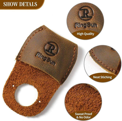 RingSun Thumb Guard Carving Leather Finger Protector - NORTH RIVER OUTDOORS