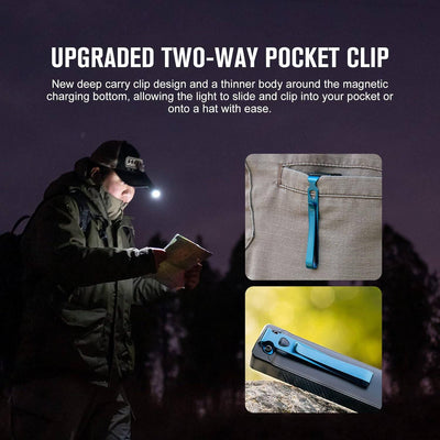 OLIGHT Arkfeld UV 365nm Black Light with 1000 Lumens White LED Flashlight Rechargeable Flat Flashlight for Outdoors, Emergency, Pet Urine Detection - NORTH RIVER OUTDOORS