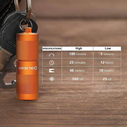 Olight i1R 2 Pro EOS Rechargeable Keychain Twist Flashlight (180 Lumens) - NORTH RIVER OUTDOORS