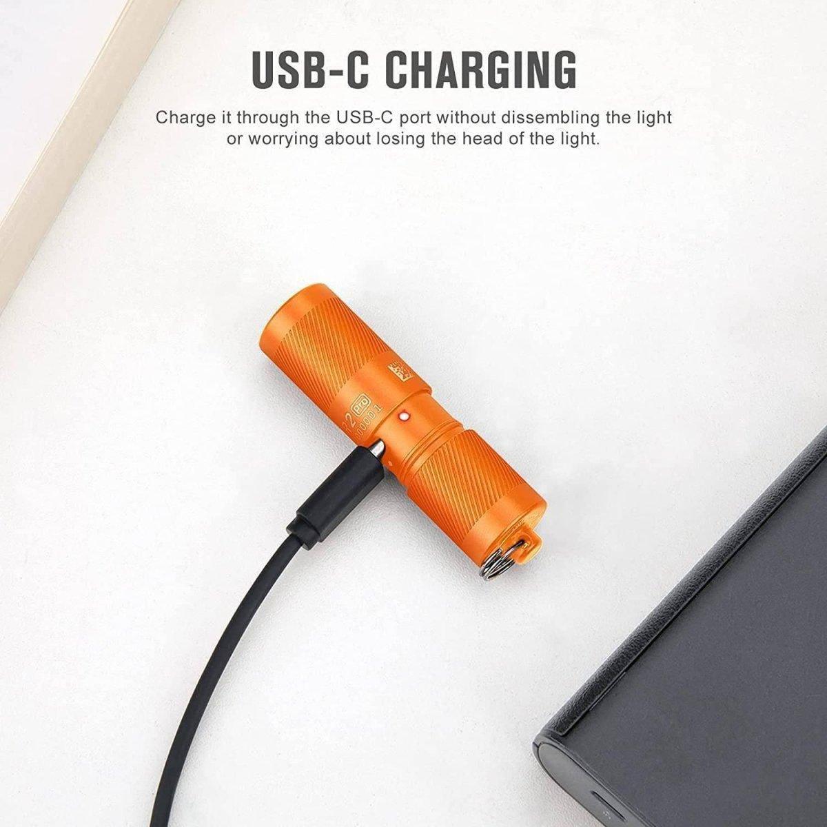 Olight i1R 2 Pro EOS Rechargeable Keychain Twist Flashlight (180 Lumens) - NORTH RIVER OUTDOORS