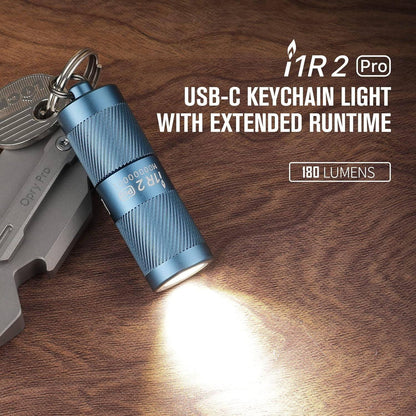 Olight i1R 2 Pro EOS Rechargeable Keychain Twist Flashlight (180 Lumens) - NORTH RIVER OUTDOORS