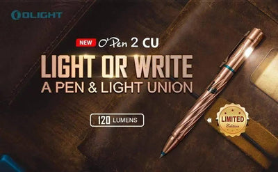 OLIGHT OPEN 2 Cu 120 Lumens USB Rechargeable LED Pen Light, EDC Flashlight (Limited Ed) - NORTH RIVER OUTDOORS