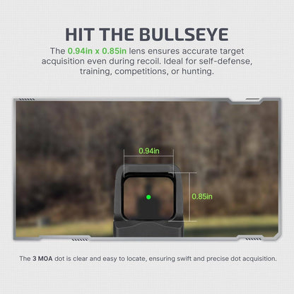 OLIGHT Osight 3 MOA Rechargeable Dot Sight with Charging Cover Picatinny Mount - NORTH RIVER OUTDOORS