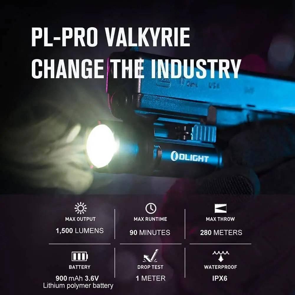 OLIGHT PL-Pro Valkyrie 1500 Lumens Rechargeable Weaponlight - NORTH RIVER OUTDOORS