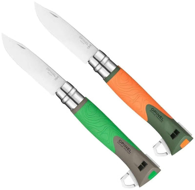 Opinel No 12 Explore Folding Survival Pocket Knife - NORTH RIVER OUTDOORS