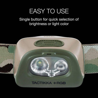 PETZL TACTIKKA +RGB Outdoor Hunting Stealth Headlamp - NORTH RIVER OUTDOORS