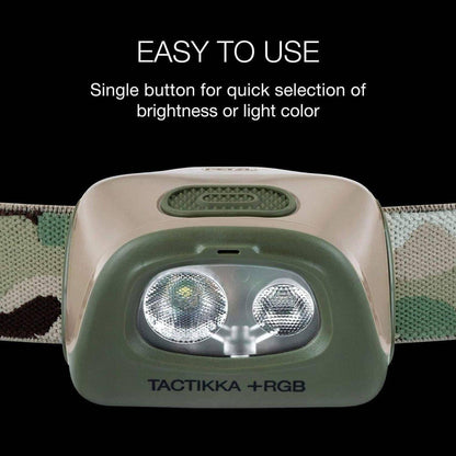 PETZL TACTIKKA +RGB Outdoor Hunting Stealth Headlamp - NORTH RIVER OUTDOORS