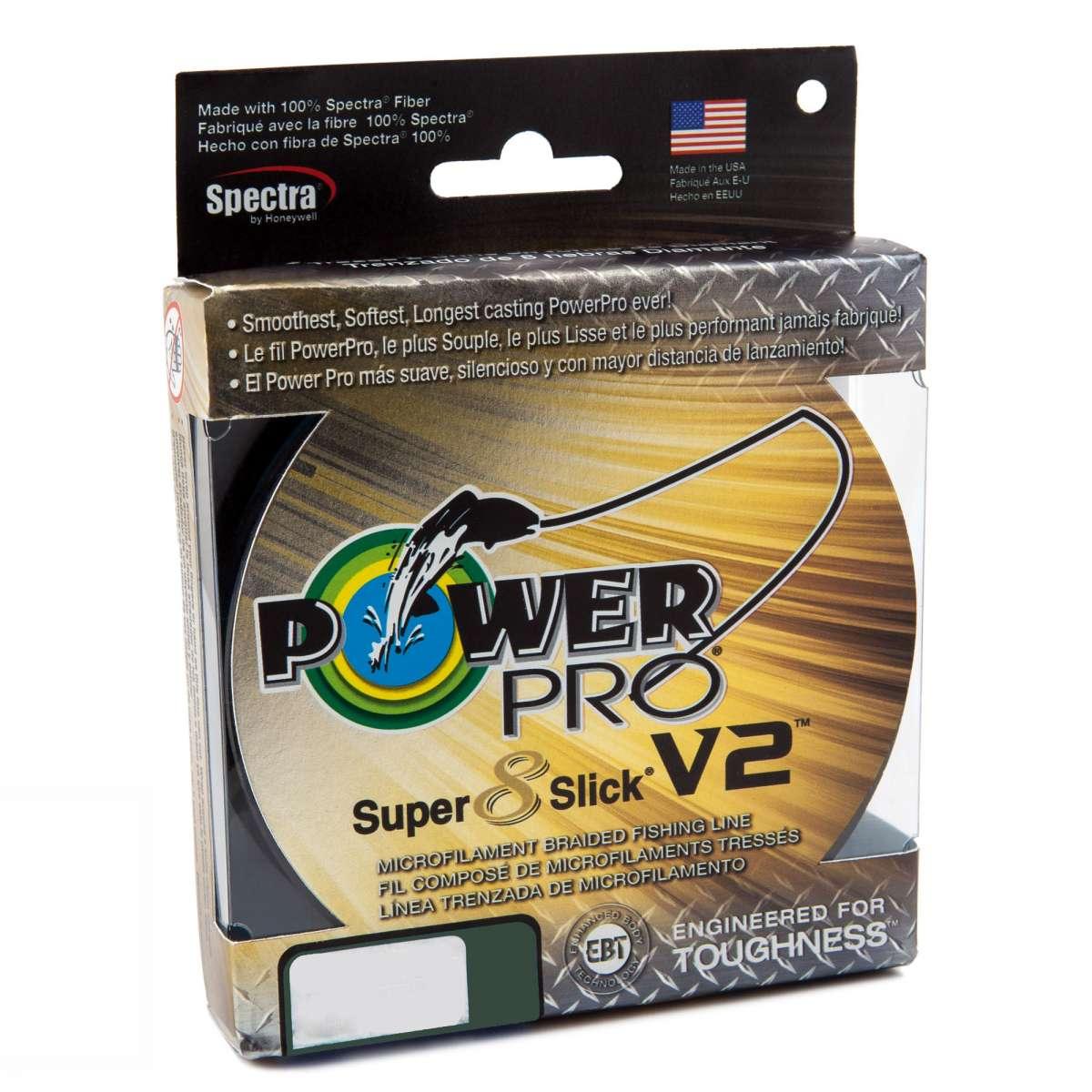 Ligne De Pêche Power Pro Super 8 Slick Spectra - 50 Lb 300 Yards - Verte - Neuve