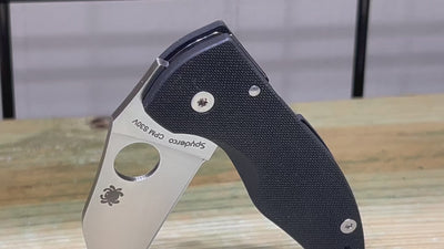 Spyderco MicroJimbo Folding Knife 2.45" S30V Satin Plain Blade Black G10 Handles