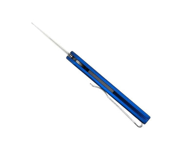 Pre-Owned Pro-Tech Half Breed Auto 3605-BLUE Handle Stonewash Blade - NORTH RIVER OUTDOORS