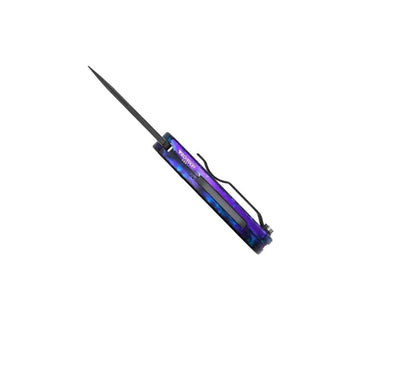 Pre-Owned ProTech Runt Blue, Purple, & Black Auto Knife Smooth Handle - NORTH RIVER OUTDOORS