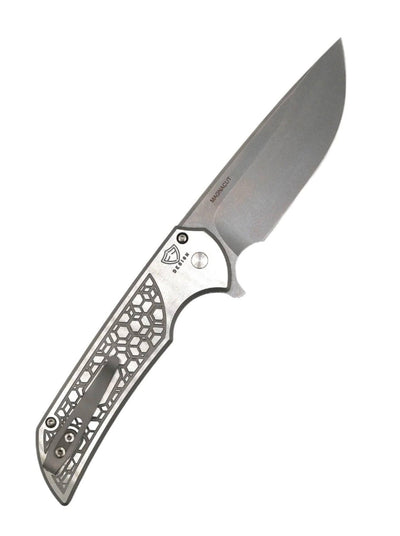 Pro-Tech 2024 Mordax Custom 002 Flipper Gridlock 17-4 SS (3.6" SW MagnaCut) - NORTH RIVER OUTDOORS