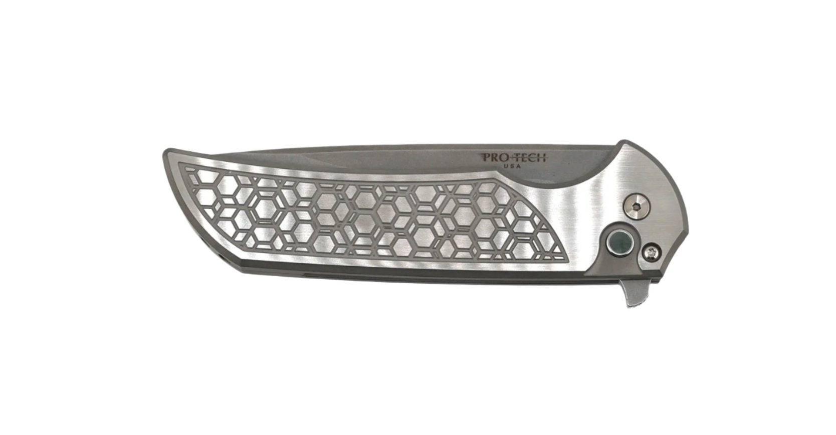 Pro-Tech 2024 Mordax Custom 002 Flipper Gridlock 17-4 SS (3.6" SW MagnaCut) - NORTH RIVER OUTDOORS