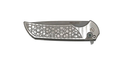 Pro-Tech 2024 Mordax Custom 002 Flipper Gridlock 17-4 SS (3.6" SW MagnaCut) - NORTH RIVER OUTDOORS