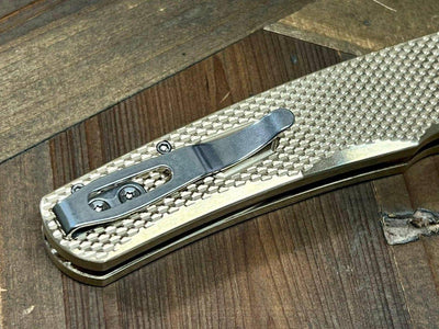Pro-Tech 5311 Malibu Manual Flipper Knife 3.30" MagnaCut Stonewashed Wharncliffe Bronze Handle - NORTH RIVER OUTDOORS