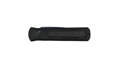 Pro-Tech 721-SB Godson Automatic Black Alum Handles w/ Sapphire Blue Blade (3.15" 154CM) - NORTH RIVER OUTDOORS