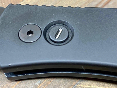 Pro-Tech Emerson E7T Operator Tritium Button Tanto Knife (3.25" Black) - NORTH RIVER OUTDOORS