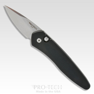 Pro-Tech Half Breed Auto 3605 Black Handle Stonewash BLade - NORTH RIVER OUTDOORS