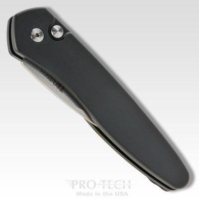 Pro-Tech Half Breed Auto 3605 Black Handle Stonewash BLade - NORTH RIVER OUTDOORS