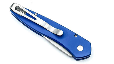 Pro-Tech Half Breed Auto 3605-BLUE Handle Stonewash BLade - NORTH RIVER OUTDOORS