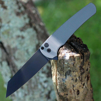 Pro-Tech Malibu Grey Textured (3.5" Blk Reverse Tanto) 5206-GREY - NORTH RIVER OUTDOORS