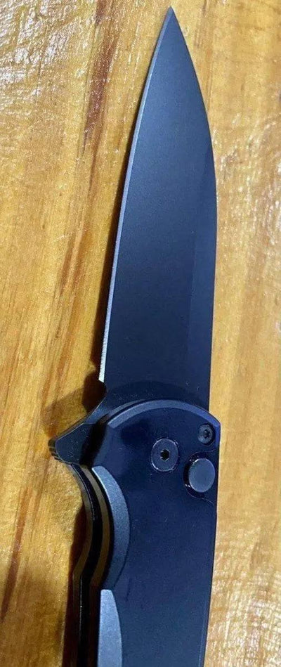 Pro-Tech Malibu Wharncliffe Flipper Knife (3.3" DLC) - NORTH RIVER OUTDOORS