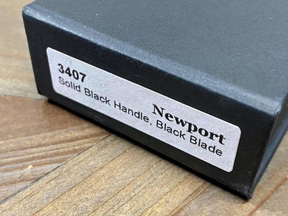 Pro-Tech Newport 3407 Auto Knife Black (3") (Black Blade) - NORTH RIVER OUTDOORS