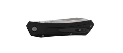 Pro-Tech Oligarch Auto Folder Black Aluminum Body Magnacut Stonewashed Plain Edge (3.25") DS101 - NORTH RIVER OUTDOORS