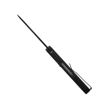 Pro-Tech Prometheus Design Werx Invictus Auto Folder Black Blade Black Handle Red G10 Push Button - NORTH RIVER OUTDOORS