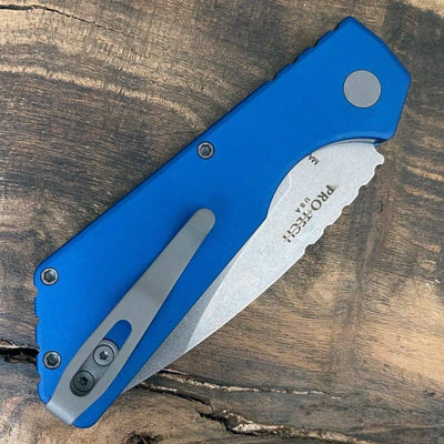 Pro-Tech PT+ PT201-BLUE Strider Auto Black Alum 3.06" SW MagnaCut - NORTH RIVER OUTDOORS
