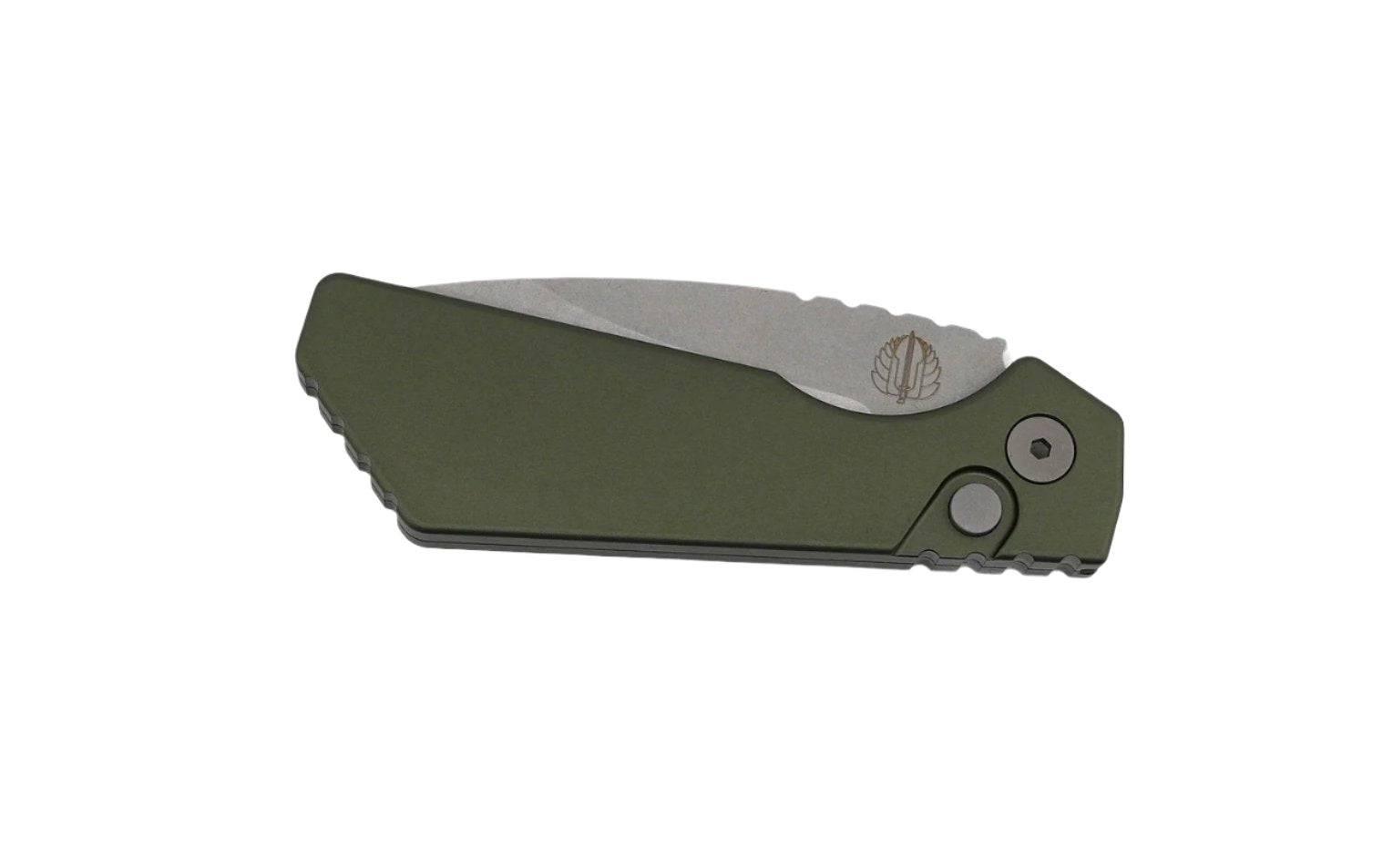 Pro-Tech PT+ PT201-Green Strider Auto w/ Green Alum 3.06" SW MagnaCut - NORTH RIVER OUTDOORS