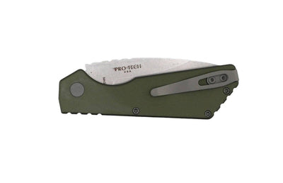 Pro-Tech PT+ PT201-Green Strider Auto w/ Green Alum 3.06" SW MagnaCut - NORTH RIVER OUTDOORS