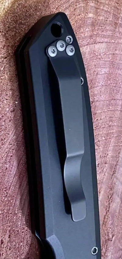Pro-Tech Rockeye Auto Black Handle, Stonewash S35VN Blade LG301 - NORTH RIVER OUTDOORS