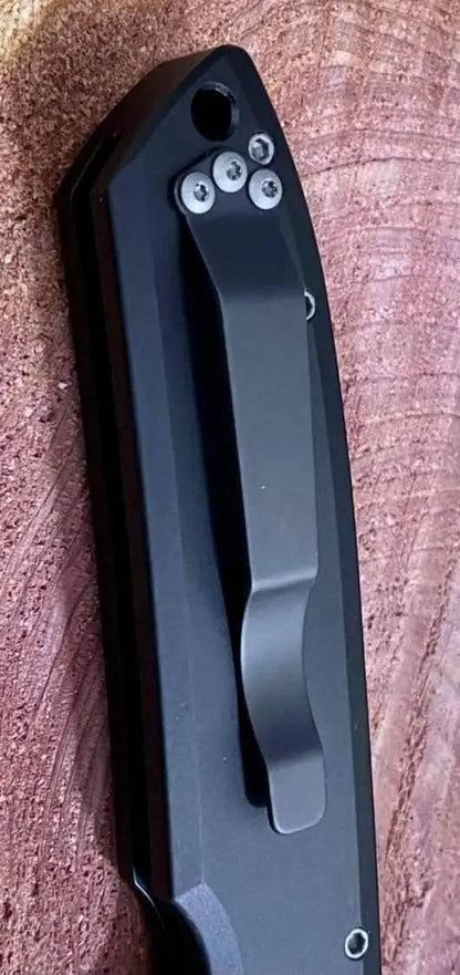 Pro-Tech Rockeye Auto Black Handle, Stonewash S35VN Blade LG301 - NORTH RIVER OUTDOORS