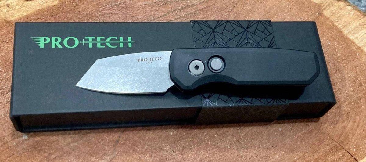 Pro-Tech Runt 5 R5401 Magnacut SW Reverse Tanto Blade Black Handle (USA) - NORTH RIVER OUTDOORS