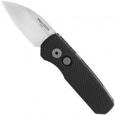 Pro-Tech Runt 5 Textured Black Stonewash Wharncliffe 20-CV (R5105) - NORTH RIVER OUTDOORS